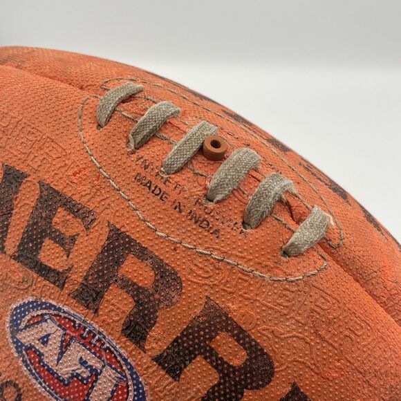 Vintage SHERRIN AFL Genuine Australian Leather Football Kangaroo Brand Size 4 - Picture 8 of 16